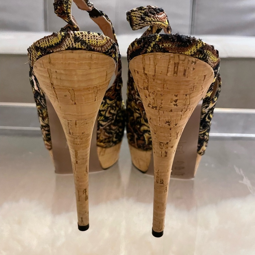 Missoni Multicolored Platform Sling Back Heels - image 4